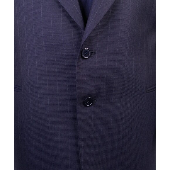 Mani Men's Striped 2 Button Sport Coat Jacket Blazer Wool Size 44RS Casual Suits - Picture 3 of 15
